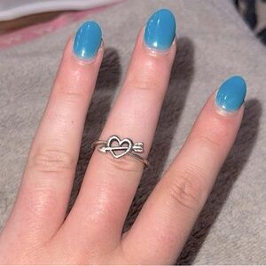 james avery heart & arrow ring size 8 💖